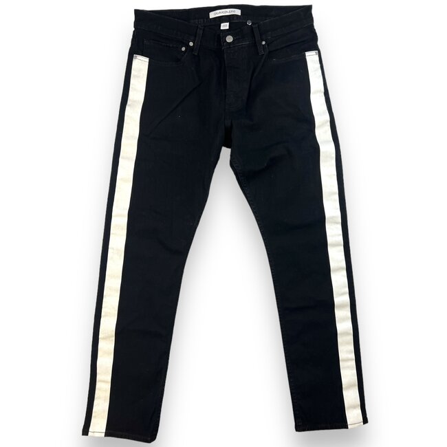 Calvin Klein Raf Simons Striped Jeans Black White Size 34W