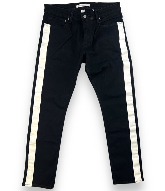 Calvin Klein Raf Simons Striped Jeans Black White Size 34W