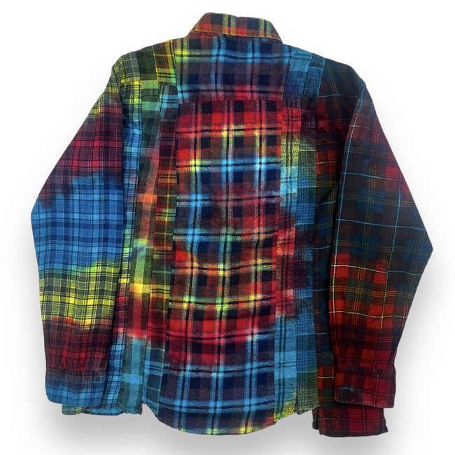 Needles Needles Tie Dye Rebuilt Flannel Size Small