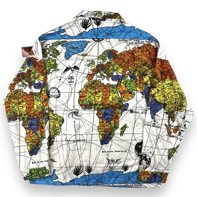 Saint Michael SAINT MICHAEL X DR. WOO WORLD MAP SHIRT G/M Large (Retail $800)