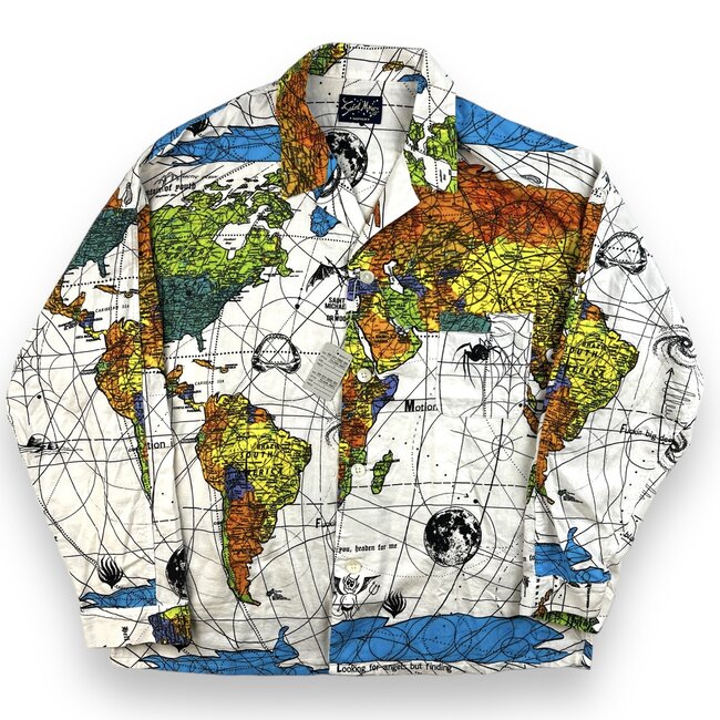 Saint Michael SAINT MICHAEL X DR. WOO WORLD MAP SHIRT G/M Large (Retail $800)