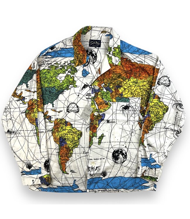 Saint Michael SAINT MICHAEL X DR. WOO WORLD MAP SHIRT M/S Large (Retail $800)
