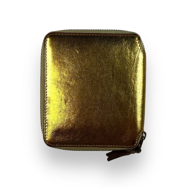 Comme Des Garcon CDG Gold Zip Wallet
