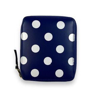 Comme Des Garcon CDG Blue Polka Dot Wallet