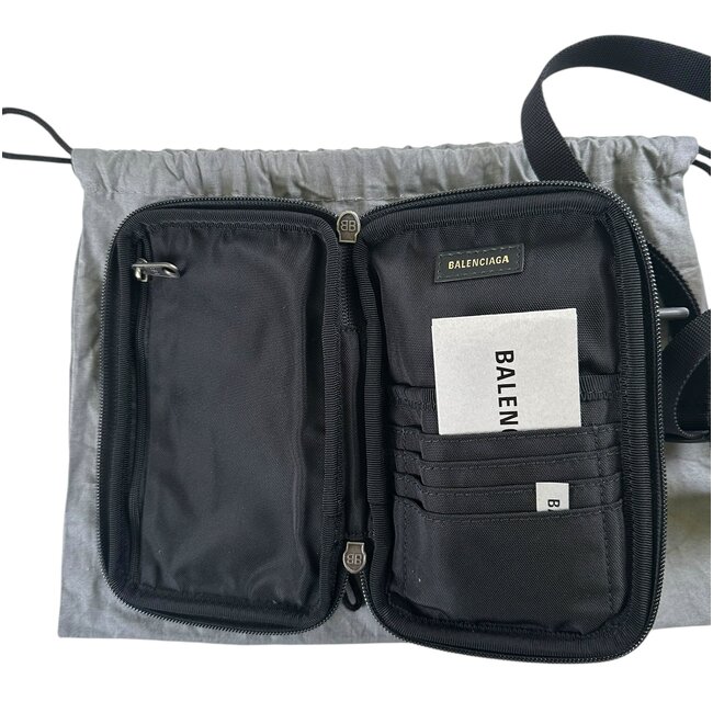 Balenciaga Expoler Crossbody Lambskin Pouch