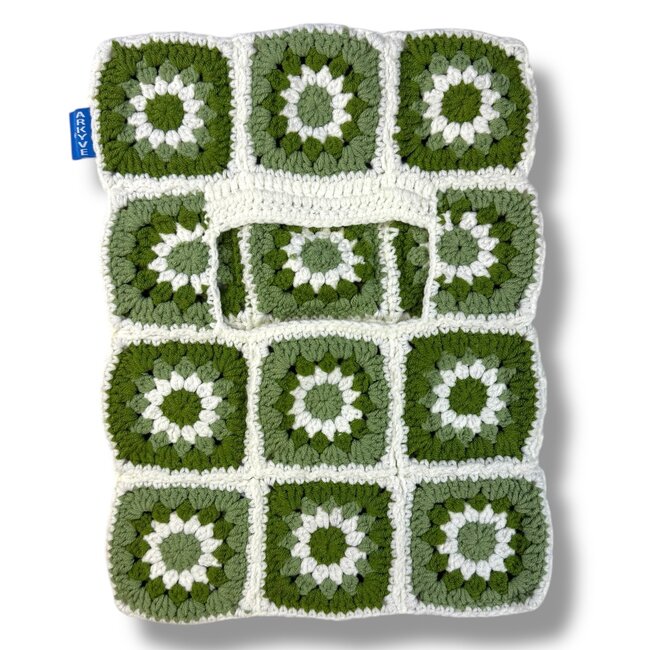 Arkyve Arkyve Ski Mask Beanie Green/White