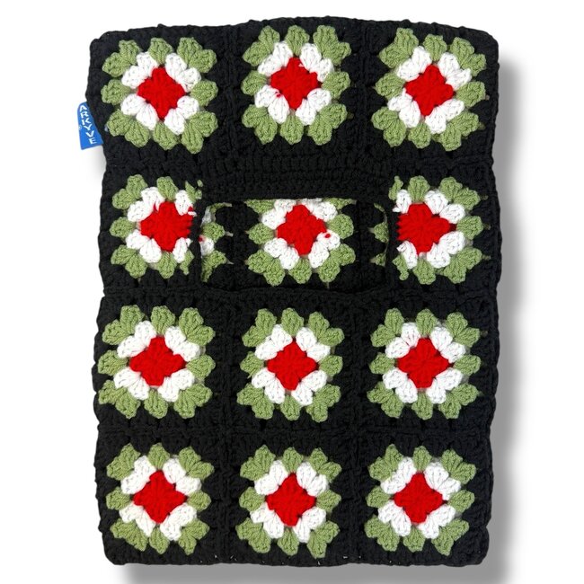 Arkyve Arkyve Arkyve Ski Mask Beanie Black/Red/Green