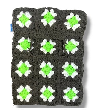 Arkyve Arkyve Arkyve Ski Mask Beanie Grey/Green/White