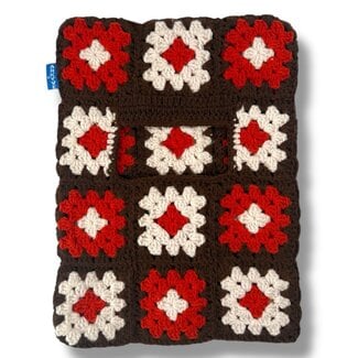 Arkyve ARKYVE SKI MASK BEANIE BROWN/RED/WHITE