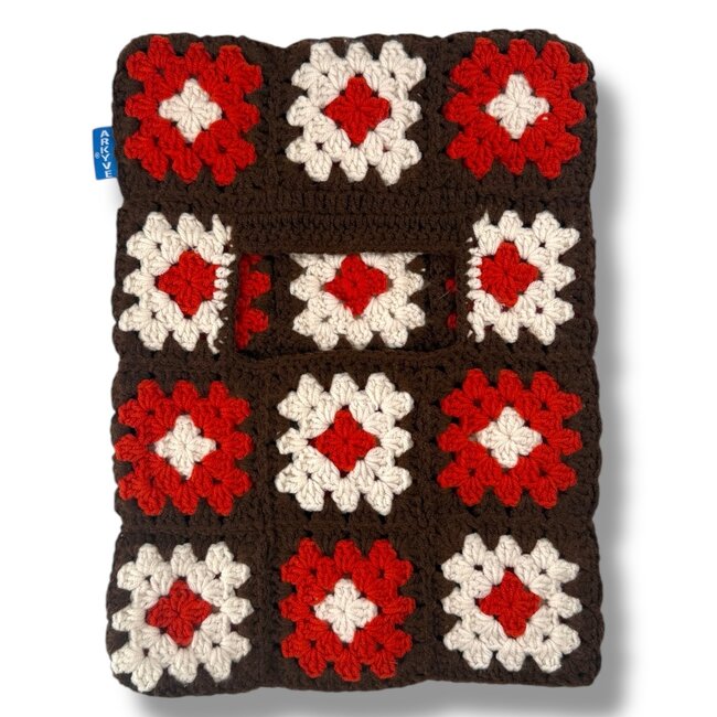 Arkyve ARKYVE SKI MASK BEANIE BROWN/RED/WHITE