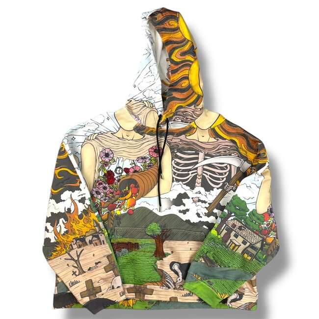 Who Decides War Translation Colorful Pullover Size XXL