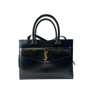 Yves Saint Laurent YSL Uptown Medium Box Leather Top Handle Bag