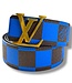 Louis Vuitton Louis Vuitton Initials 40mm Reversible Belt Damier Pop Blue Size 40US