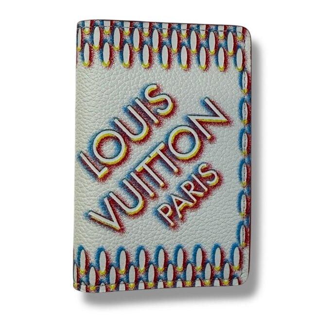 Louis Vuitton 2022 Virgil Louis Vuitton Pocket Organizer White Damier Spray