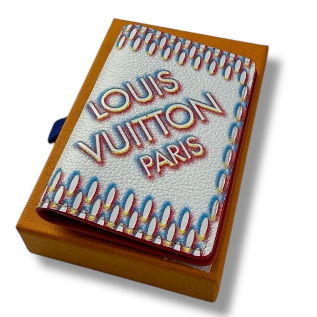 Louis Vuitton 2022 Virgil Louis Vuitton Pocket Organizer White Damier Spray