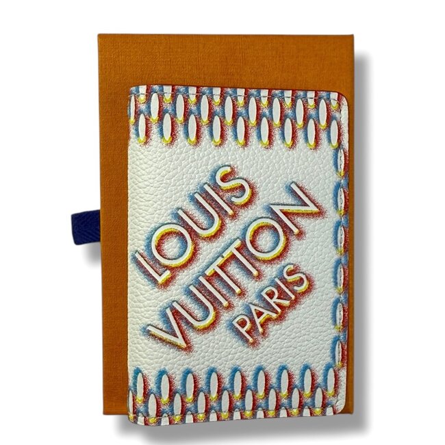 Louis Vuitton 2022 Virgil Louis Vuitton Pocket Organizer White Damier Spray