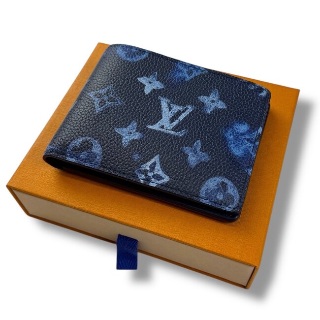 2020 Virgil Louis Vuitton Monogram Ink Watercolor Wallet