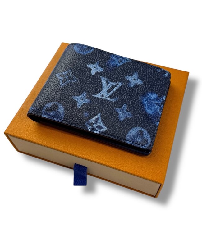 2020 Virgil Louis Vuitton Monogram Ink Watercolor Wallet