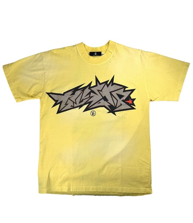 Hellstar Hellstar Crack Print Tee Yellow