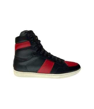 Yves Saint Laurent Saint Laurent Paris Red High Top Sneaker