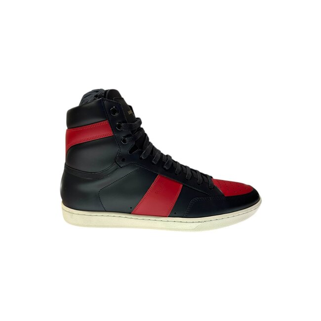 Yves Saint Laurent Saint Laurent Paris Red High Top Sneaker