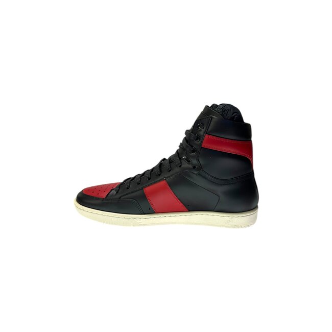 Yves Saint Laurent Saint Laurent Paris Red High Top Sneaker