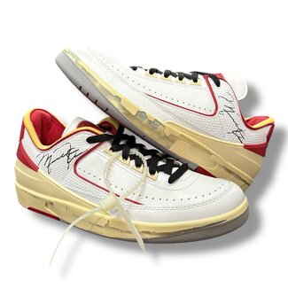 Off-White Jordan 2 Retro Low SP Off-White White Red Size 9