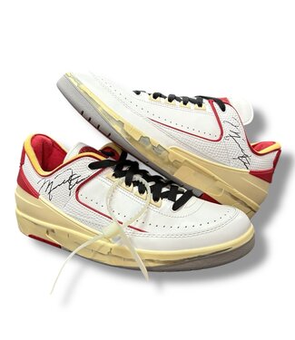 Off-White Jordan 2 Retro Low SP Off-White White Red Size 9