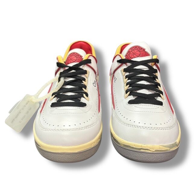Off-White Jordan 2 Retro Low SP Off-White White Red Size 9