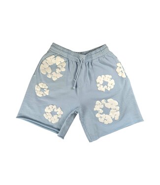 Denim Tears Denim Tears Cotton Wreath Sweat Shorts Baby Blue