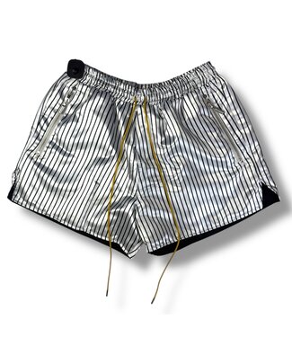 Rhude Rhude SSENSE Exclusive Shorts White Pinstripe Size 2XL