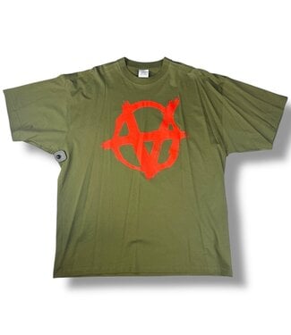 Vetements Vetements Green Anarchy Oversized Tee Size Large (Fits XXL)