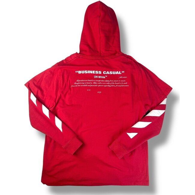 Off-White Off-White Bernini Double Layer Hoodie Size Medium