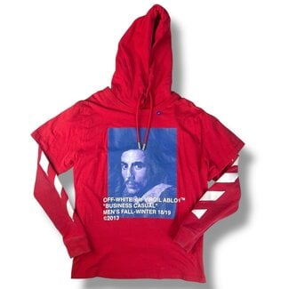 Off-White Off-White Bernini Double Layer Hoodie Size Medium