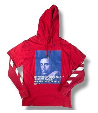 Off-White Off-White Bernini Double Layer Hoodie Size Medium