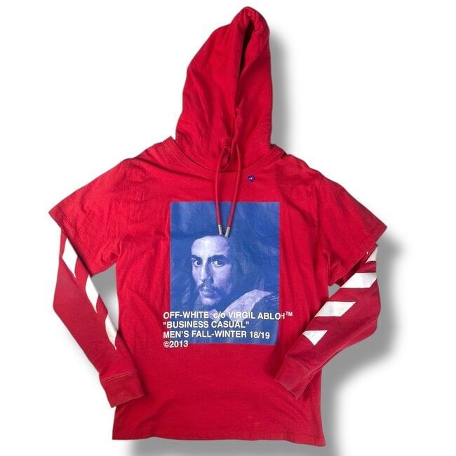 Off-White Off-White Bernini Double Layer Hoodie Size Medium
