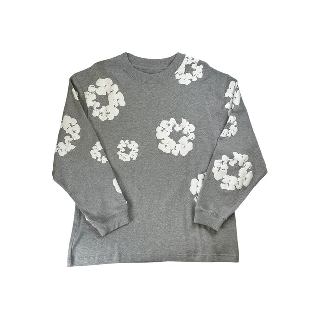 Denim Tears Denim Tears Long Sleeve Cotton Wreath T-shirt Grey