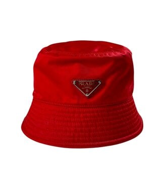 Prada Prada Re-Nylon Bucket Hat Red