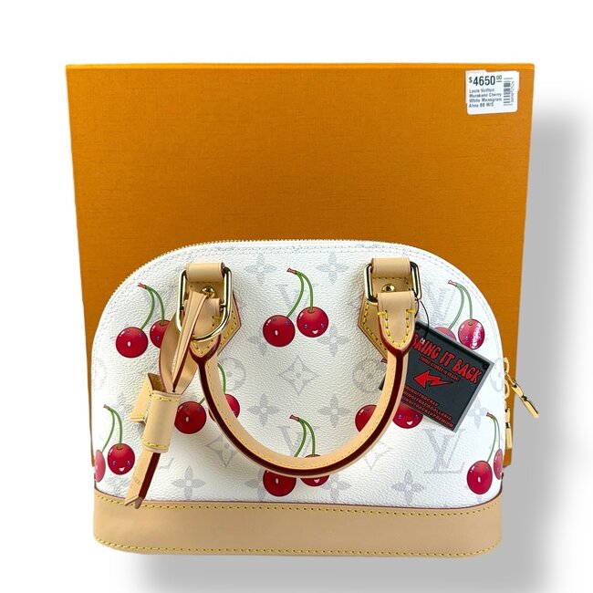 Louis Vuitton Louis Vuitton Murakami Cherry White Monogram Alma BB