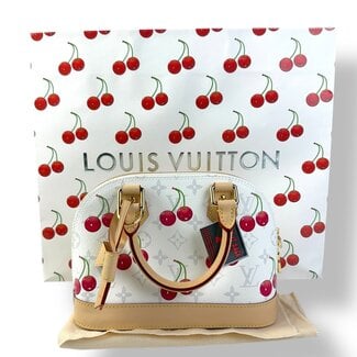 Louis Vuitton Louis Vuitton Murakami Cherry White Monogram Alma BB