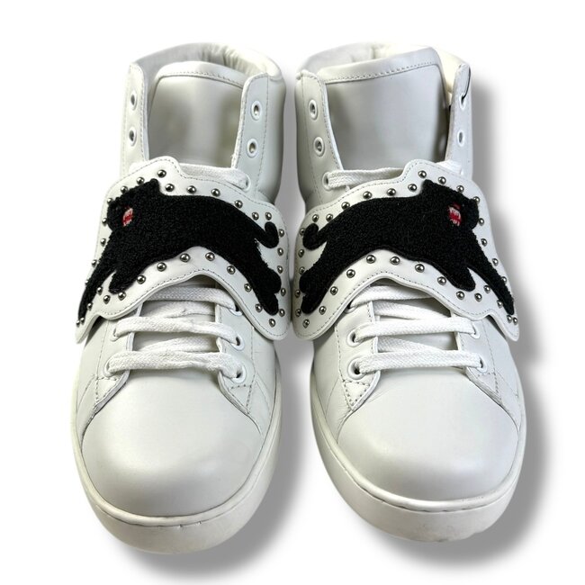Gucci Gucci Ace High Web Panther Strap Sneaker Size US 8