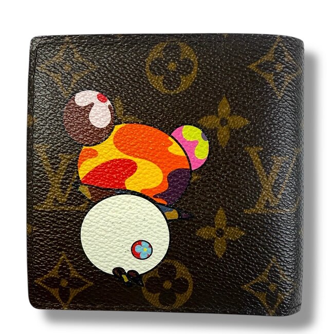 Louis Vuitton 2006 LV x Murakami Panda Marco Monogram Wallet
