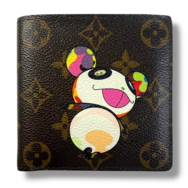 Louis Vuitton 2006 LV x Murakami Panda Marco Monogram Wallet