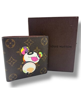 Louis Vuitton 2006 LV x Murakami Panda Marco Monogram Wallet