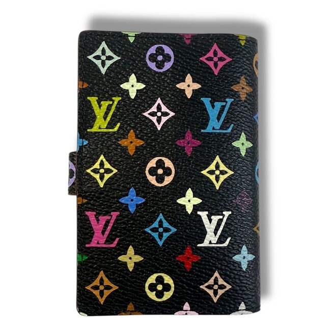Louis Vuitton 2003 LV x Murakami Multicolor Carnet De Bal Mini Black