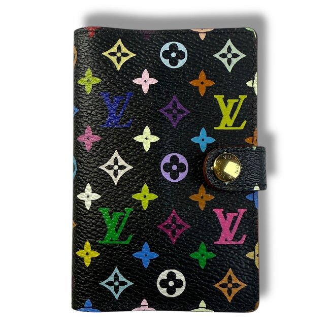 Louis Vuitton 2003 LV x Murakami Multicolor Carnet De Bal Mini Black