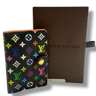 Louis Vuitton 2003 LV x Murakami Multicolor Carnet De Bal Mini Black