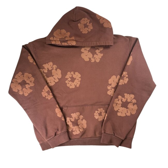 Denim Tears Denim Tears Mono Wreath Brown Hoodie