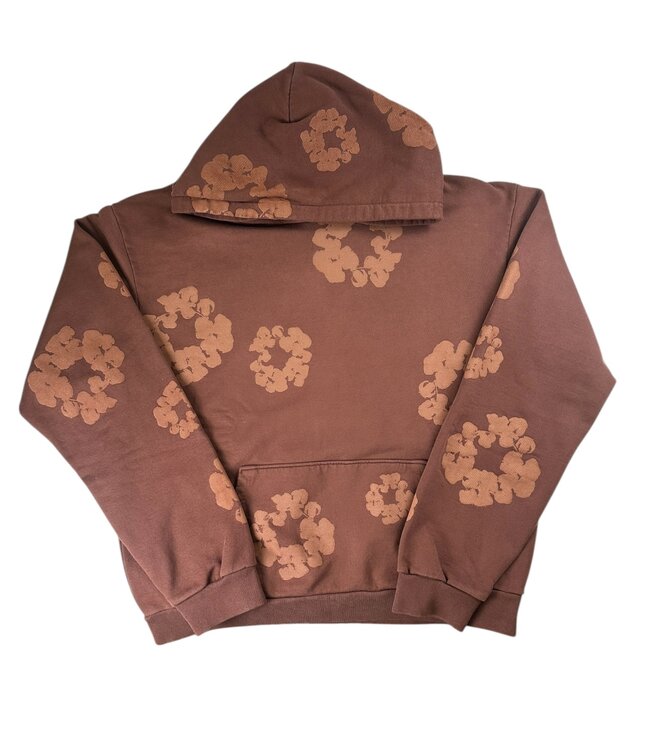 Denim Tears Denim Tears Mono Wreath Brown Hoodie