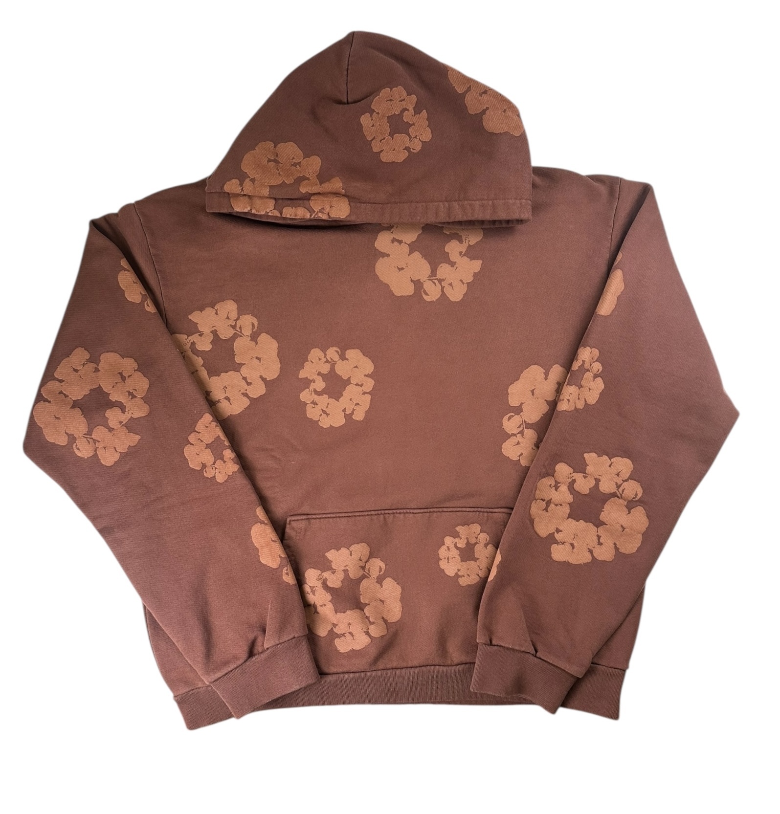 Denim Tears Mono Wreath Brown Hoodie - Bring It Back LLC